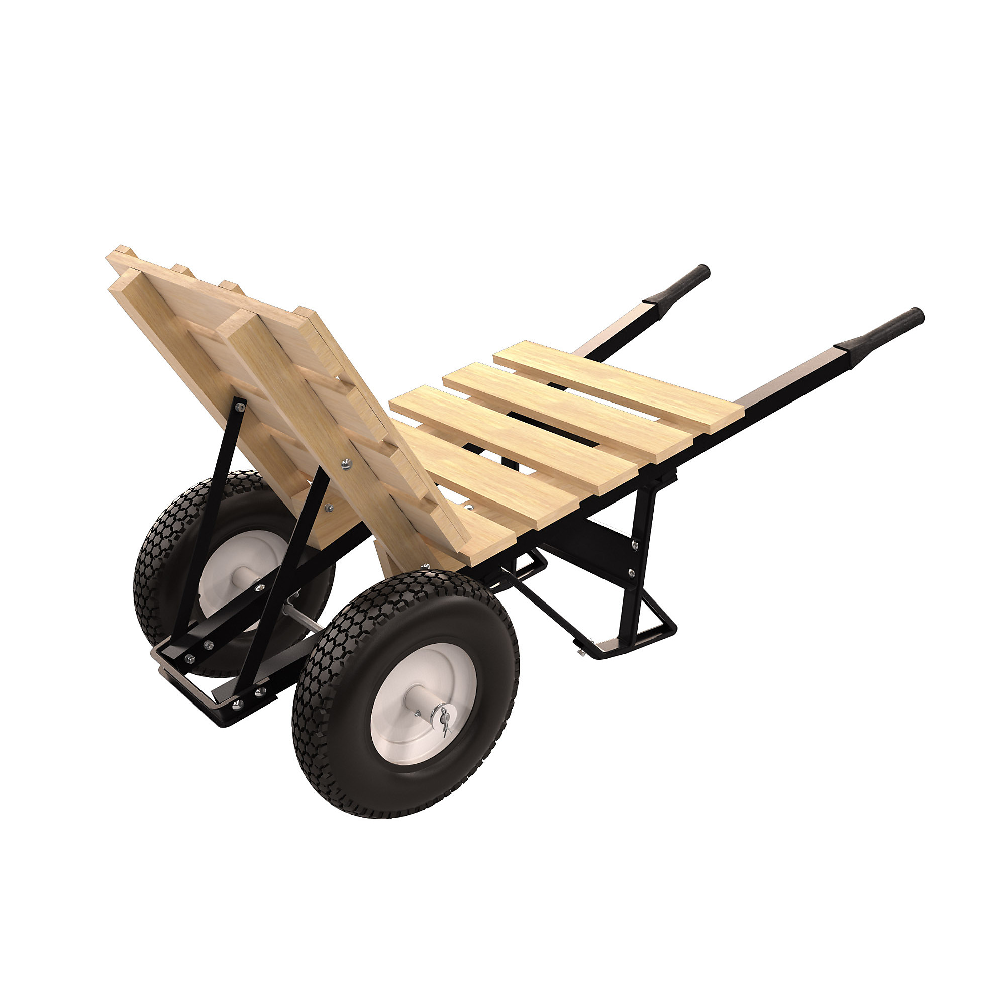 Bon Pro Plus, Brick Tile Barrow - Double Knobby Tire-Stl HDL, Model# 28-913